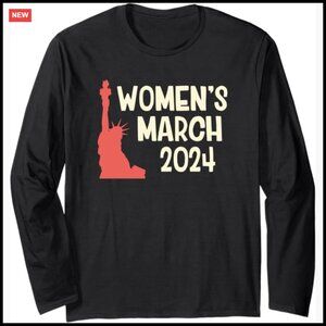 Long Sleeve T-Shirt Classic Fit Lightweight Novelty Graphic Tee Women's March
